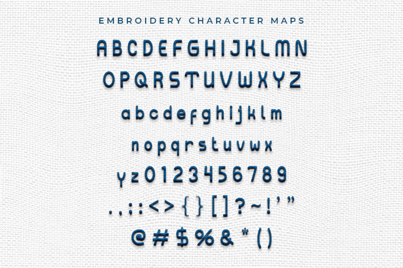 Incloud Embroidery Sans Serif Font