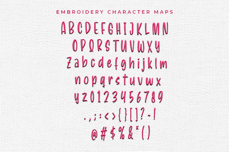 Inkcraft Embroidery Handwritten Font