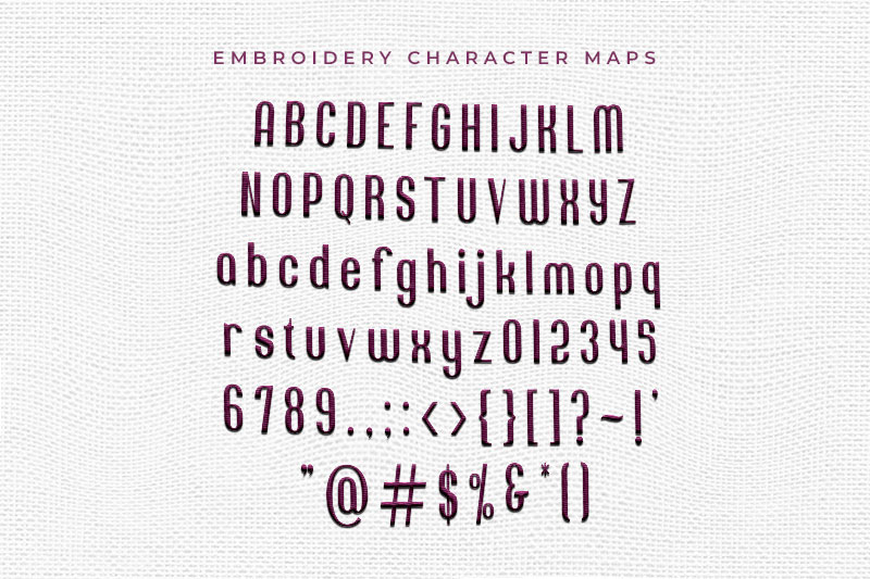 Jacob And Son Embroidery Sans Serif Font