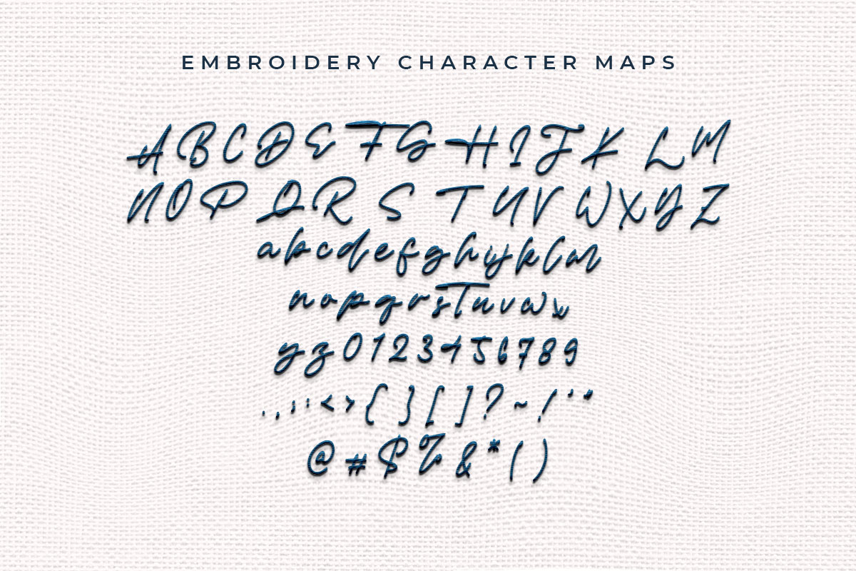 James Hayley Embroidery Script Font