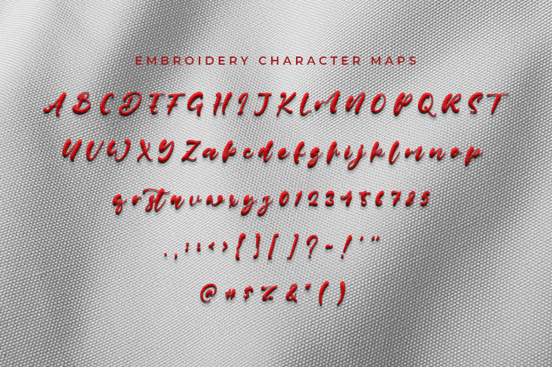 Jane Hans Embroidery Script Font