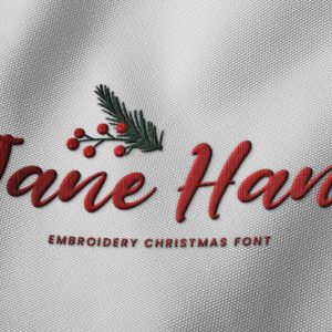 Jane Hans Embroidery Script Font