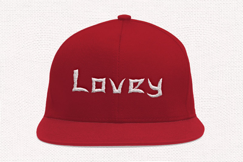 Japanola Embroidery Display Font