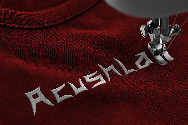 Japanola Embroidery Display Font