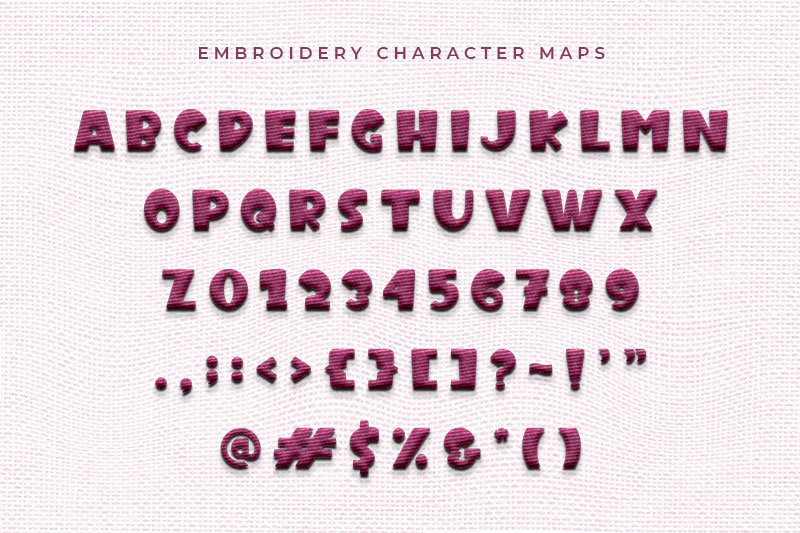 Kids Edition Embroidery Kids Font