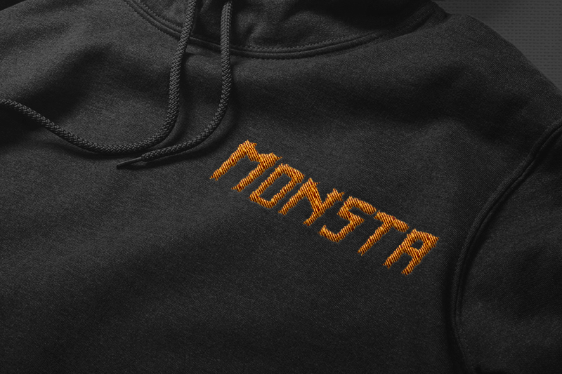 Kind Monster Embroidery Halloween Font