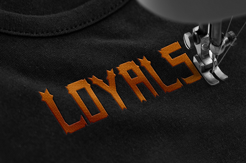 Kind Monster Embroidery Halloween Font