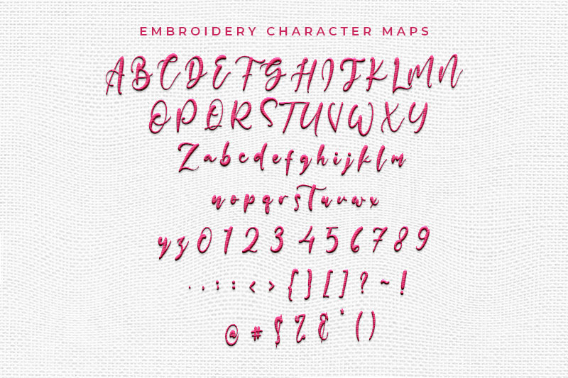 Kindness Abstrack Rmbroidery Script Font