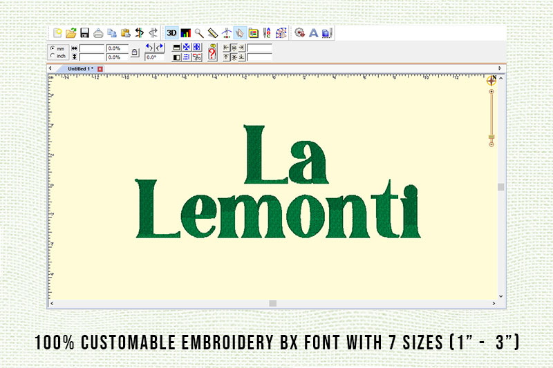 La Lemonti Embroidery Serif Font