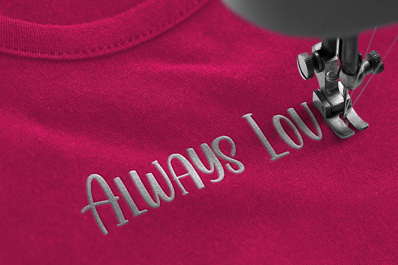 Lovamarte Embroidery Decorative Font