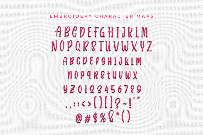 Lovamarte Embroidery Decorative Font