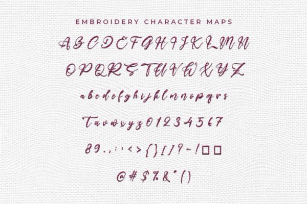 Madison Script Embroidery Script Font