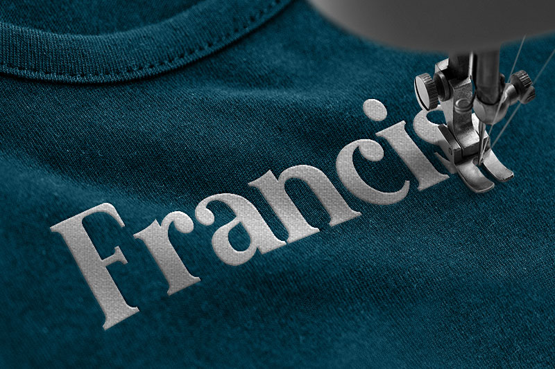 Malcolm Embroidery Serif Font