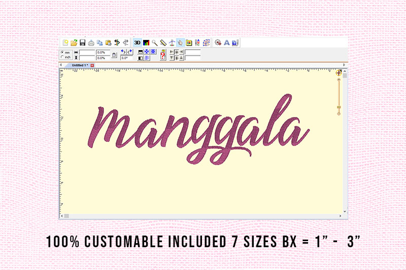 Manggala Embroidery Script Font