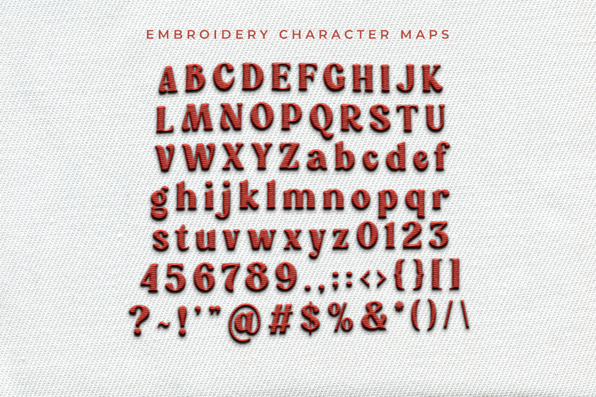 Mariya Embroidery Serif Font