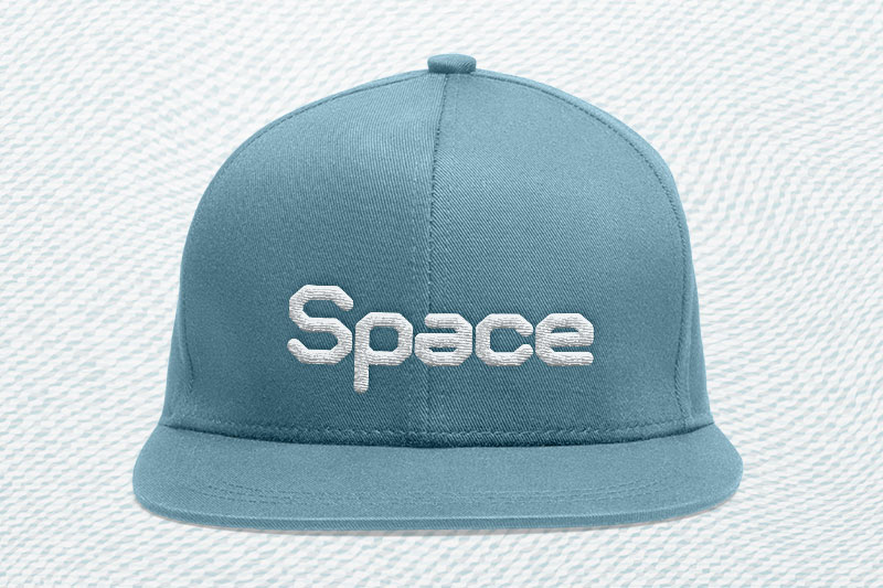 Mechane Embroidery Futuristic Font