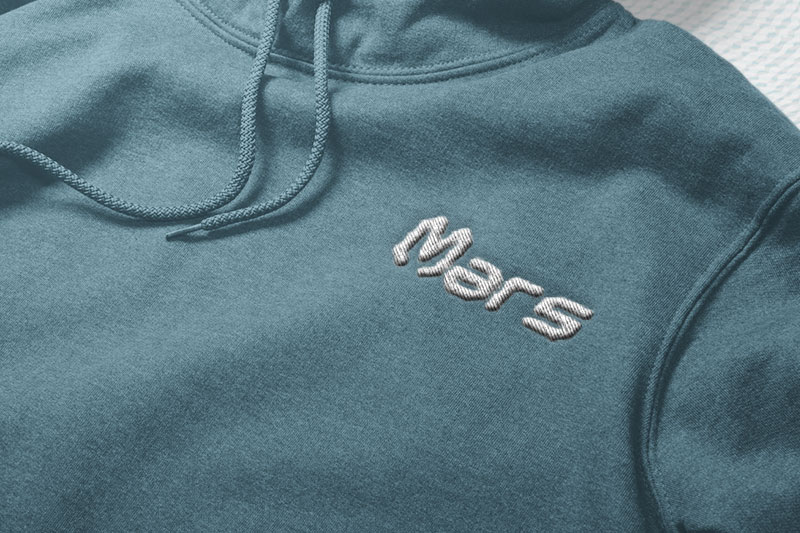 Mechane Embroidery Futuristic Font