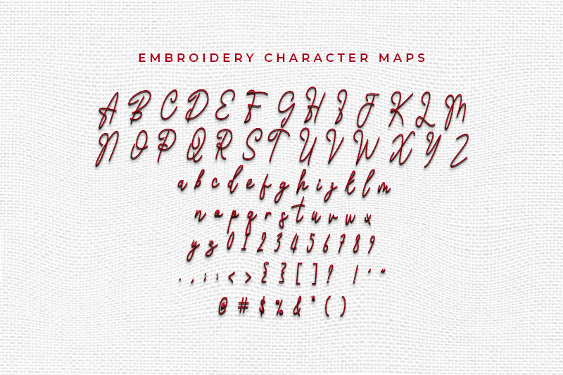 Michigan Embroidery Script Font