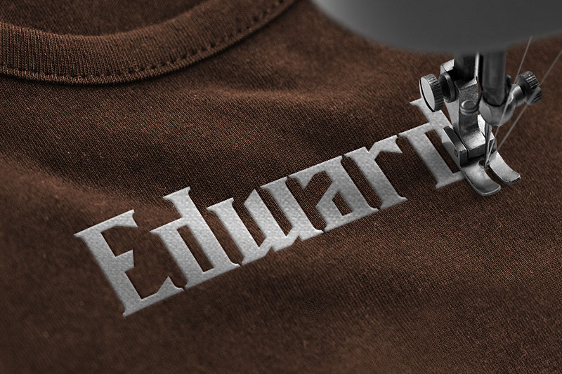 Miles Hunt Embroidery Display Font