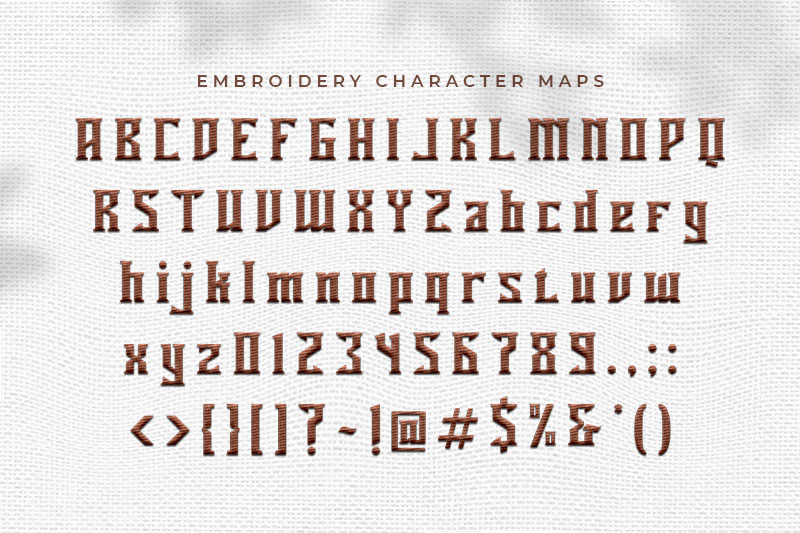 Miles Hunt Embroidery Display Font