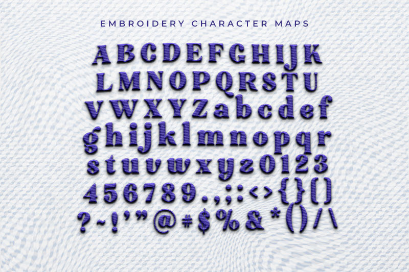 Minigame Embroidery Serif Font