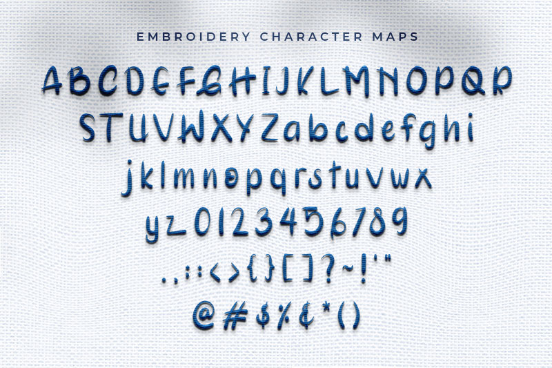 Mootchie Embroidery Handwriting Font