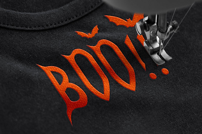 Mr.Draculle Embroidery Horror Font