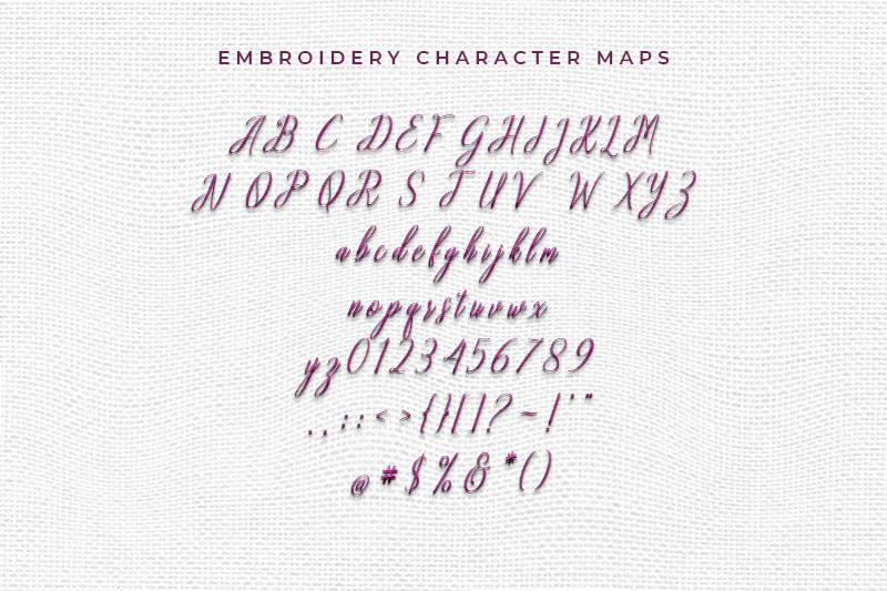 MyHeart Embroidery Script Font