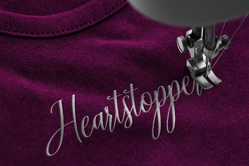 MyHeart Embroidery Script Font