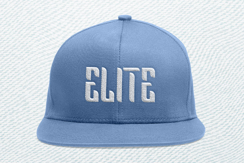 Nevla Embroidery Futuristic Font