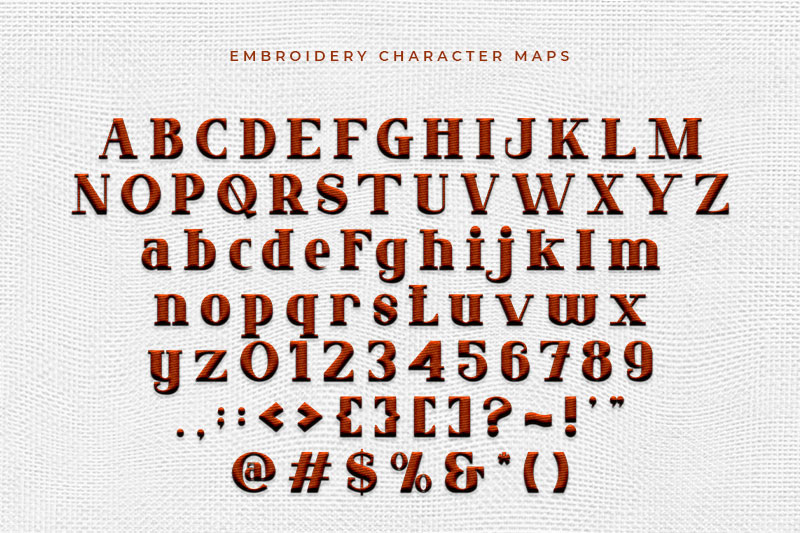 Olivia Embroidery Serif Font