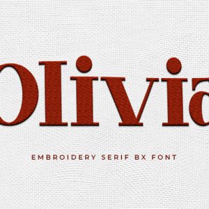 Olivia Embroidery Serif Font