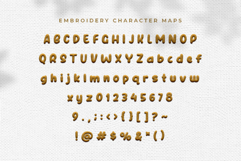 Owen Embroidery Kids Font