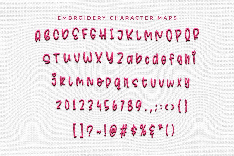 Opendoor Embroidery Handwriting Font