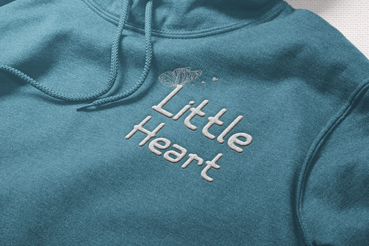 Orcef Embroidery Sans Serif Font