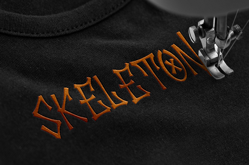 Palesik Embroidery Halloween Font