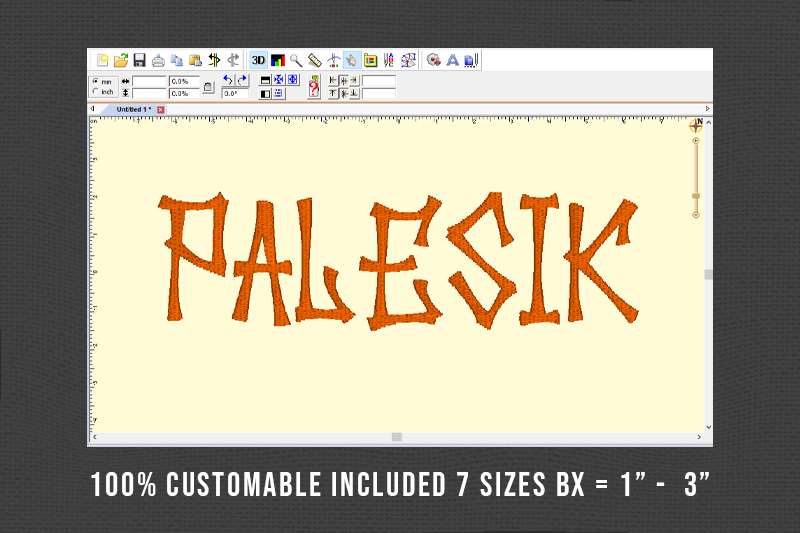 Palesik Embroidery Halloween Font
