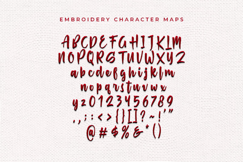 Passifille Embroidery Script Font