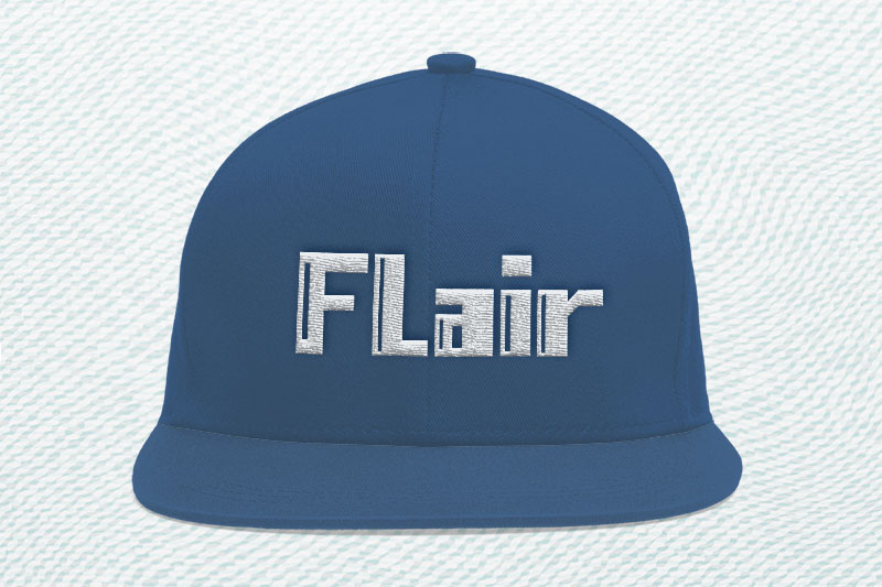 Retrolab Embroidery Futuristic Font