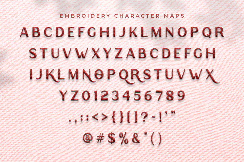 Rodano Embroidery Sand Serif Font