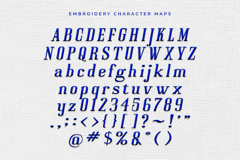 Rumania Embroidery Serif Font