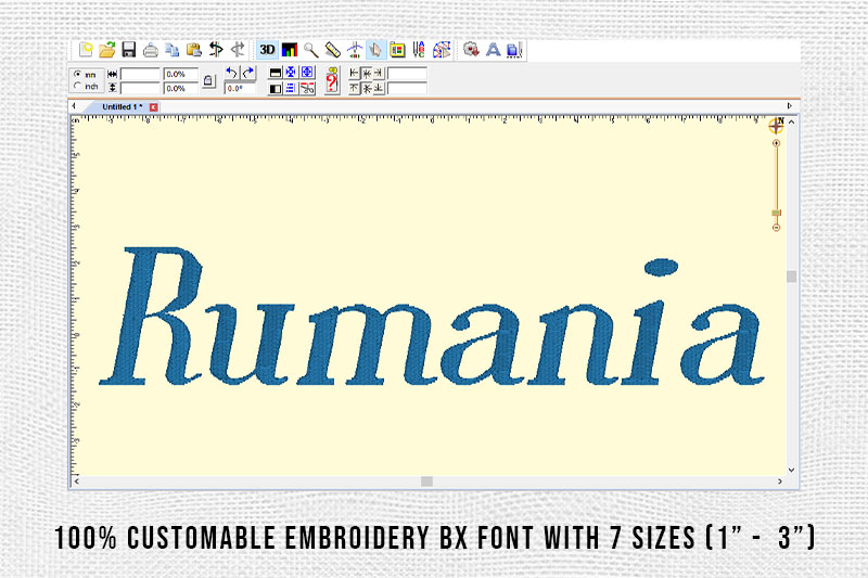 Rumania Embroidery Serif Font