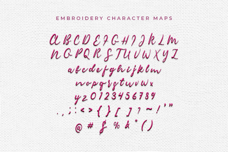 Sambara Embroidery Script Font