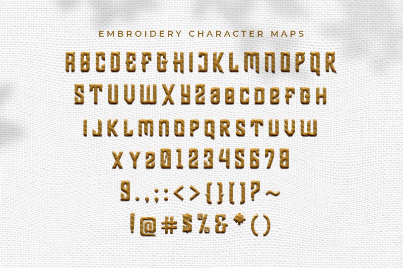Shean Holmes Embroidery Display Font