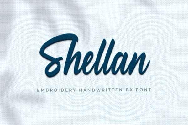 Shellan Embroidery Script Font