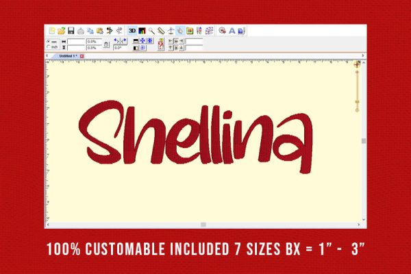 Shellina Embroidery Handwriting Font