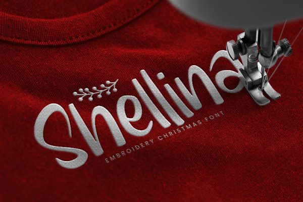 Shellina Embroidery Handwriting Font