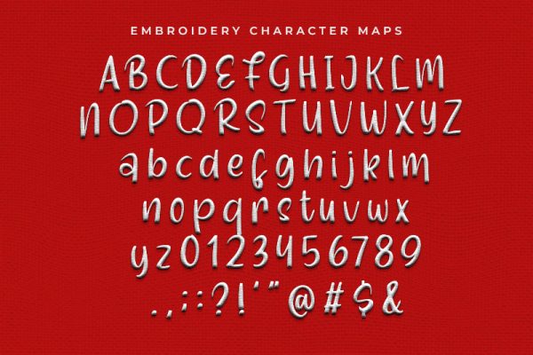 Shellina Embroidery Handwriting Font