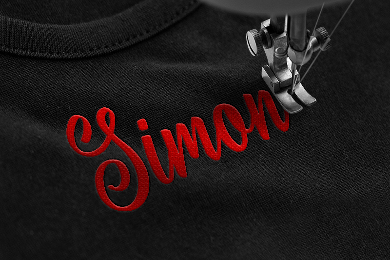 Shielfie Embroidery Script Font
