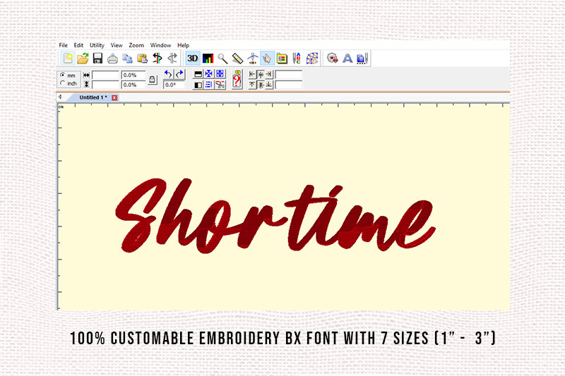 Shortime Embroidery Script Font